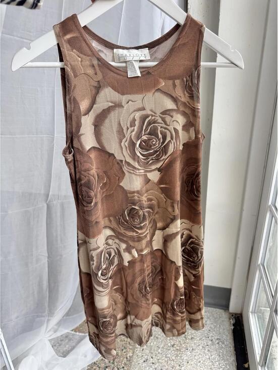 Charlotte Russe Dresses & Skirts - Vintage Charlotte Russe Stretch Dress Sz M Made In USA Y2k